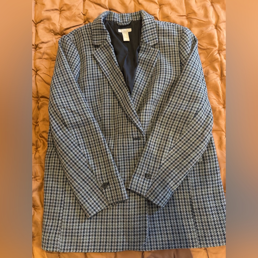 H&M Black and Gray Coat